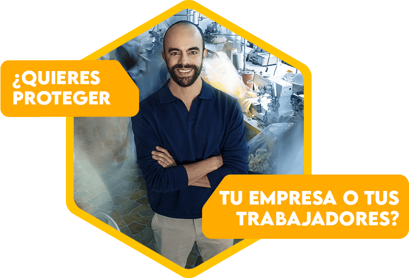 Trabajador con la lista de sus empleados